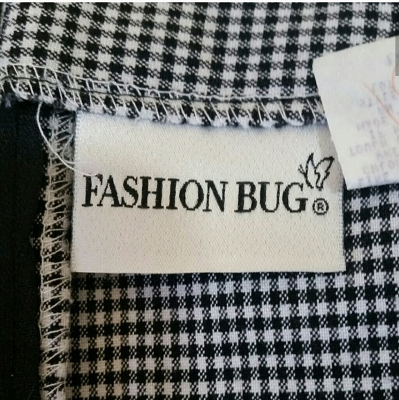 Vintage FASHION BUG houndstooth mini skirt 14 - Picture 4 of 5